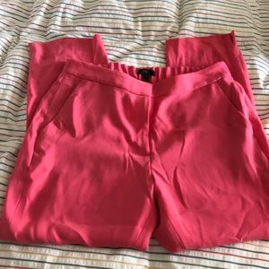 Pink J. Crew Pull On Pants. Size 10